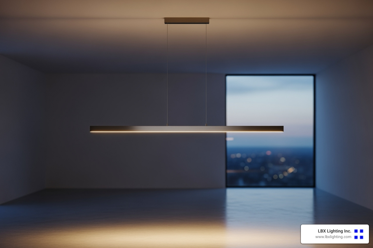 A sleek, integrated LED pendant light - modern light fixtures