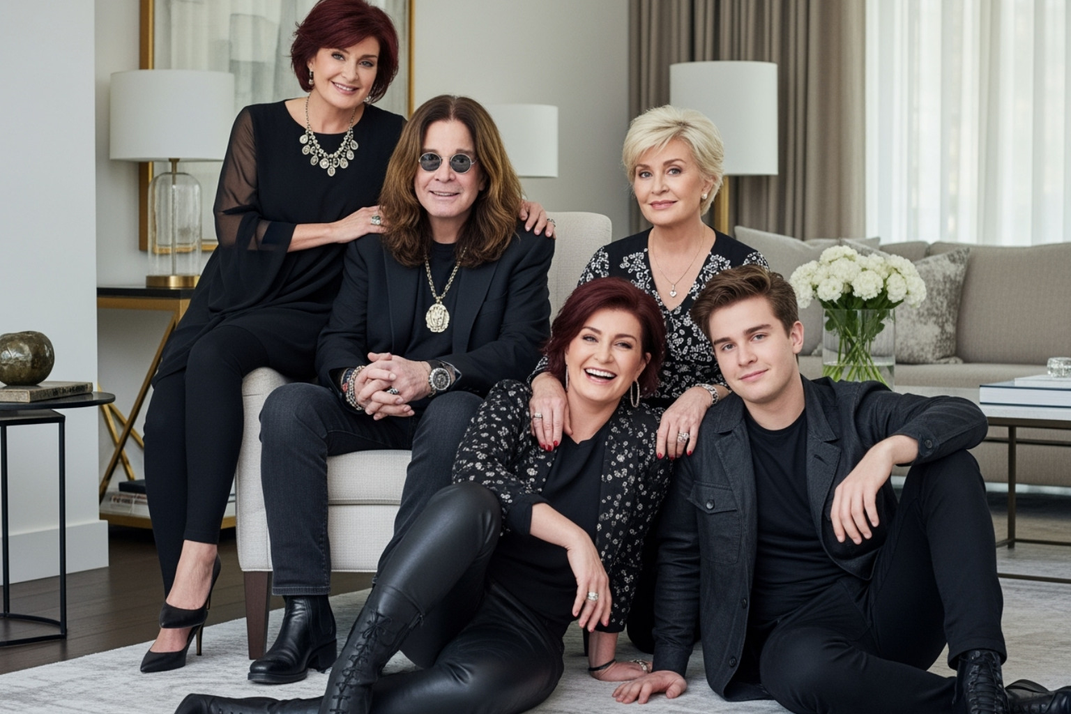 The modern Osbourne family, Ozzy, Sharon, Kelly, and Jack -  jessica osbourne