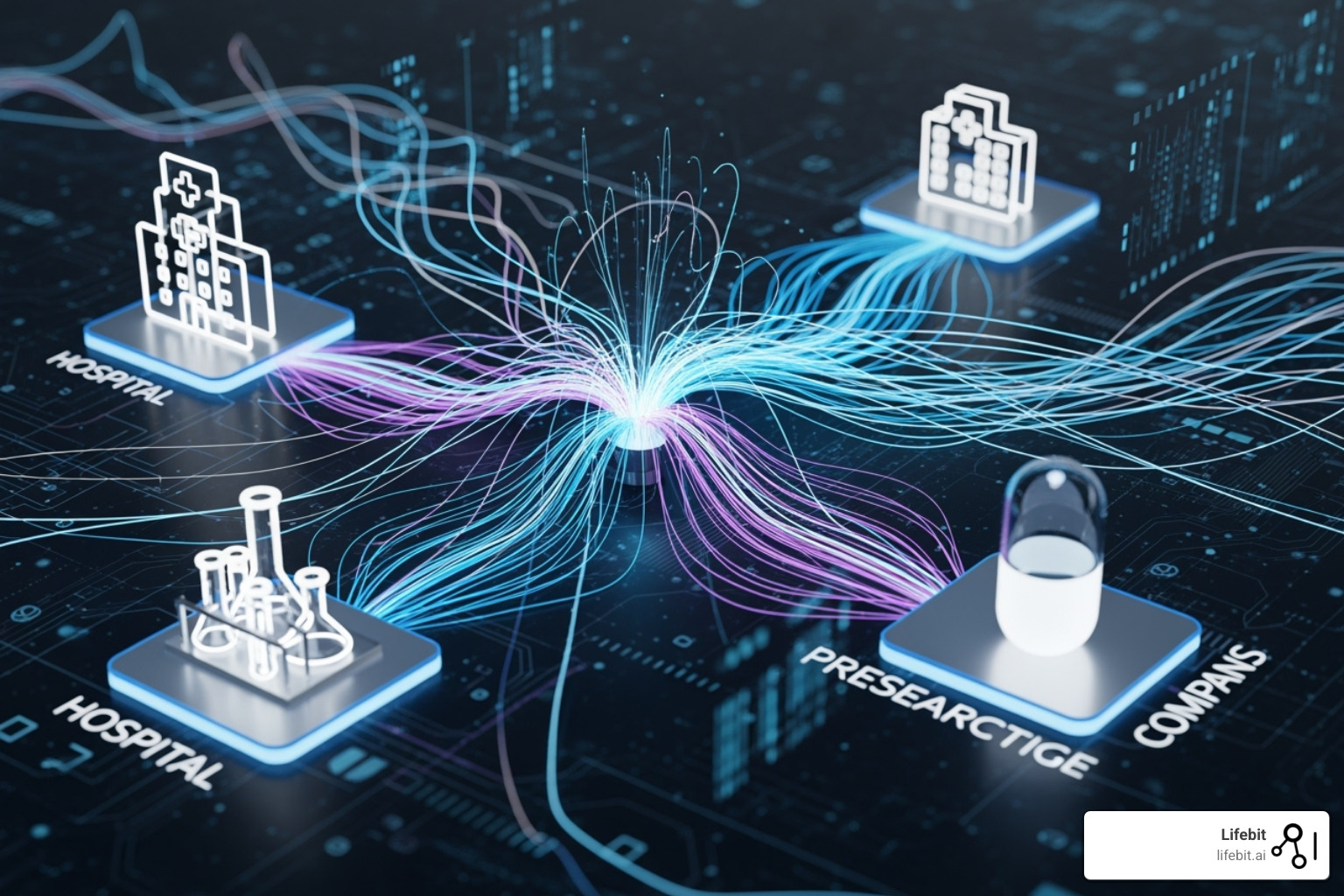 federated data network connecting hospitals, research centers, and pharma - decentralized clinical trials software