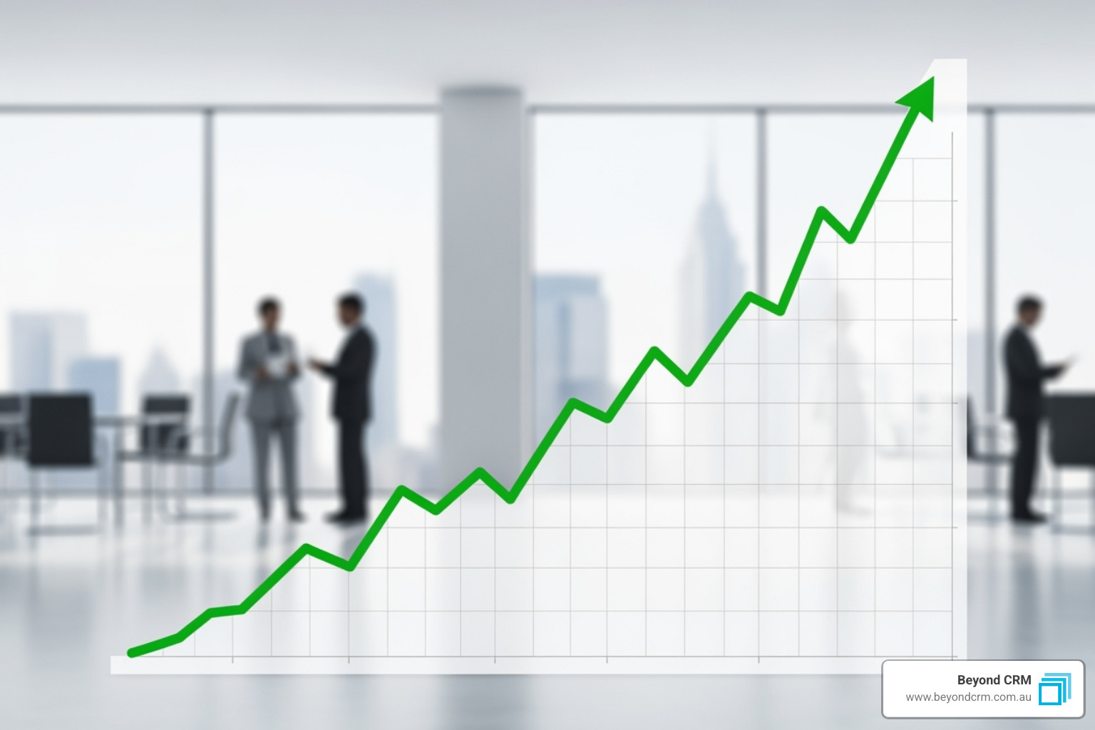 a chart showing business growth after CRM implementation - CRM for IT Services a chart showing business growth after CRM implementation - CRM for IT Services
