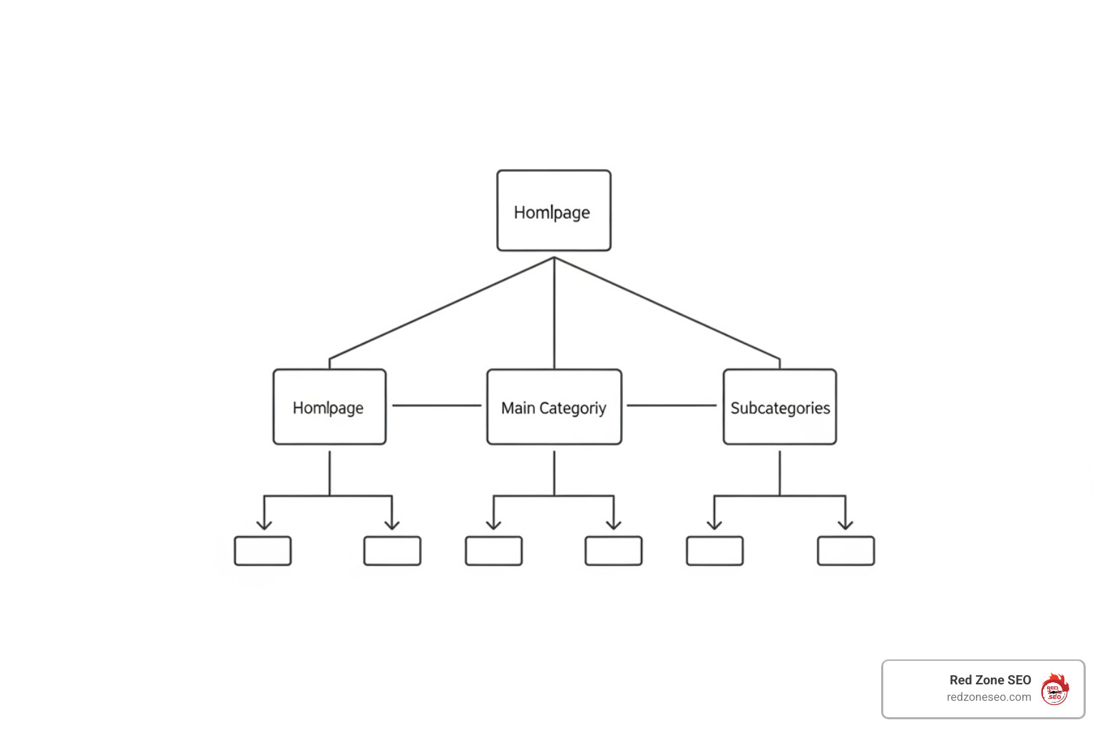 Ideal e-commerce site architecture diagram - seo for retail websites
