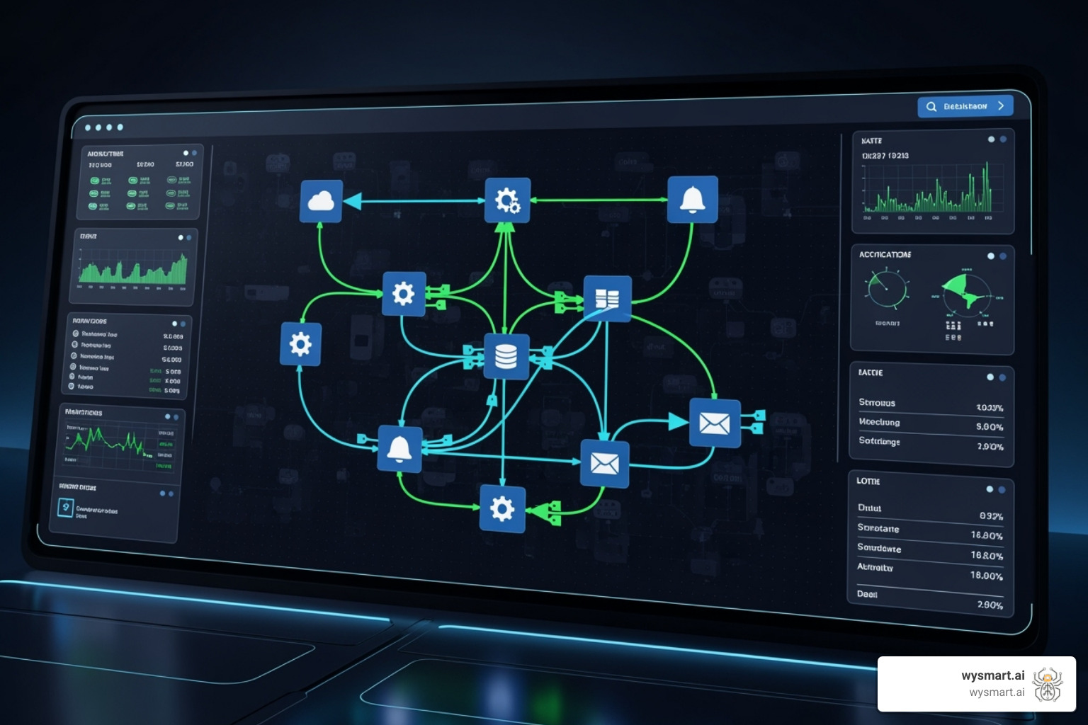 dashboard showing automated workflows across different apps - streamline processes and workflows dashboard showing automated workflows across different apps - streamline processes and workflows