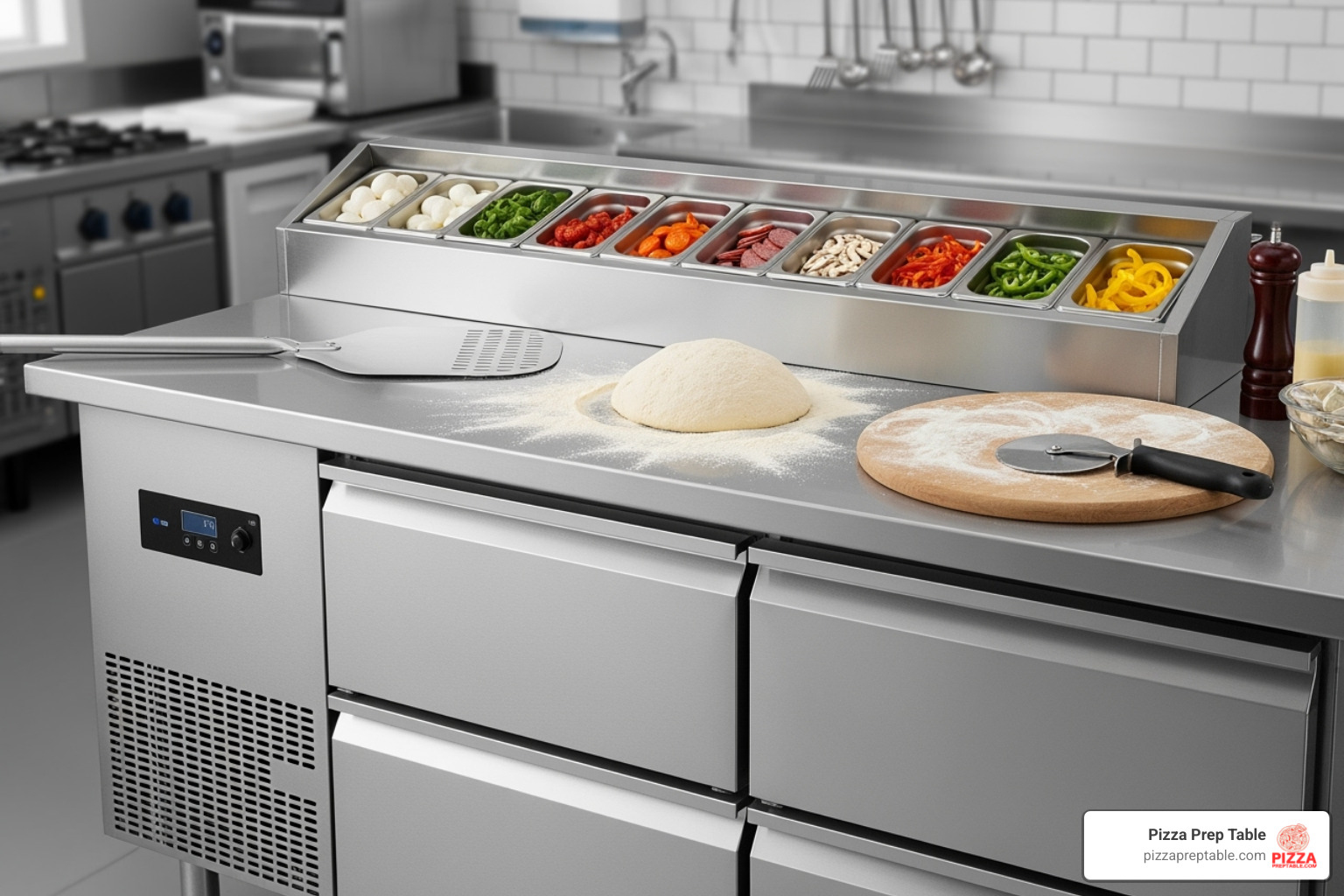 Featured Pizza Prep Table undercounter freezer - frost free under counter freezer