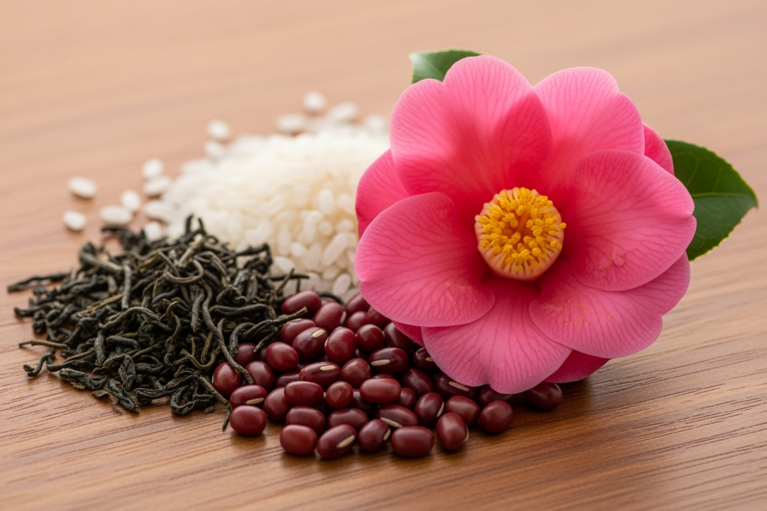 Key ingredients: rice, green tea, azuki beans, and camellia flower - japanese beauty tips for clear skin