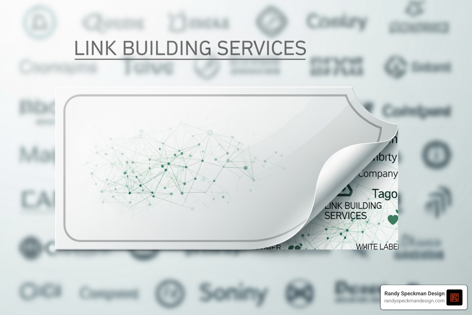 magnifying glass over a computer screen showing links - white label link building services