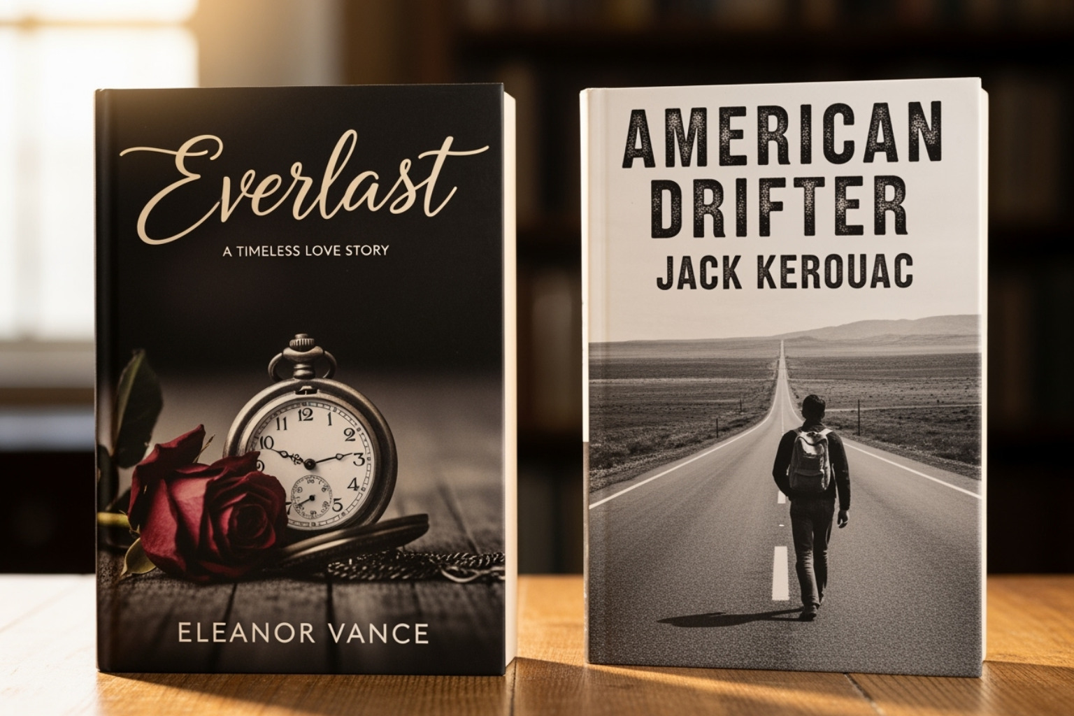 The book covers for 'Everlast' and 'American Drifter' - chad michael murray