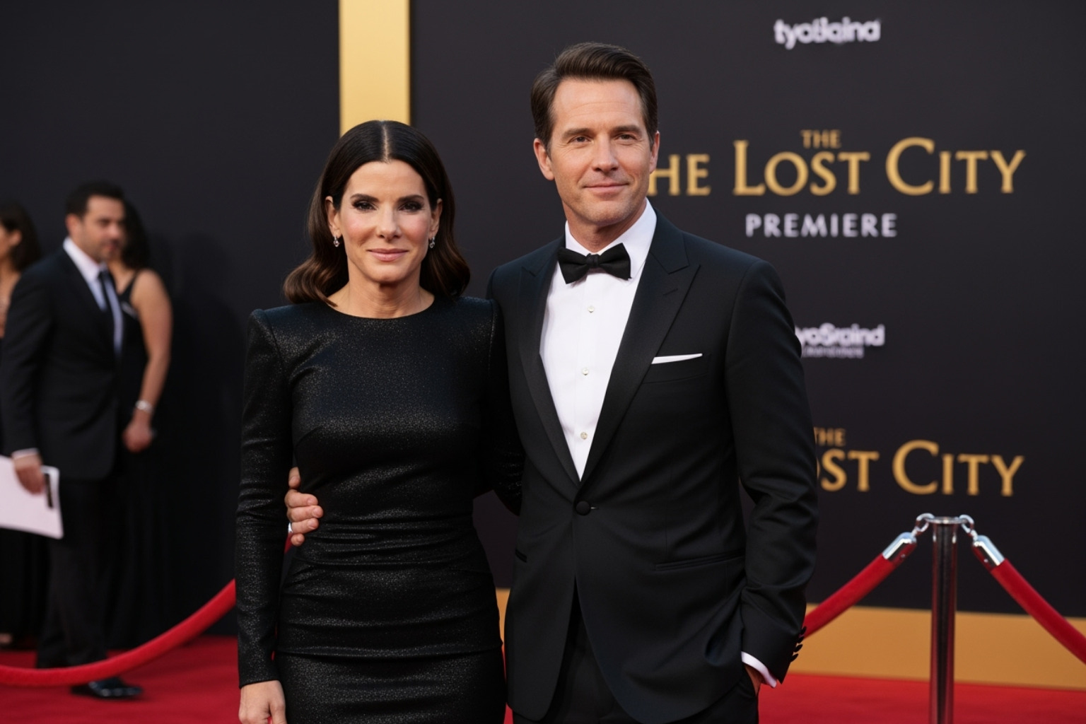 Sandra Bullock and Bryan Randall at the "Ocean's 8" premiere - bryan randall