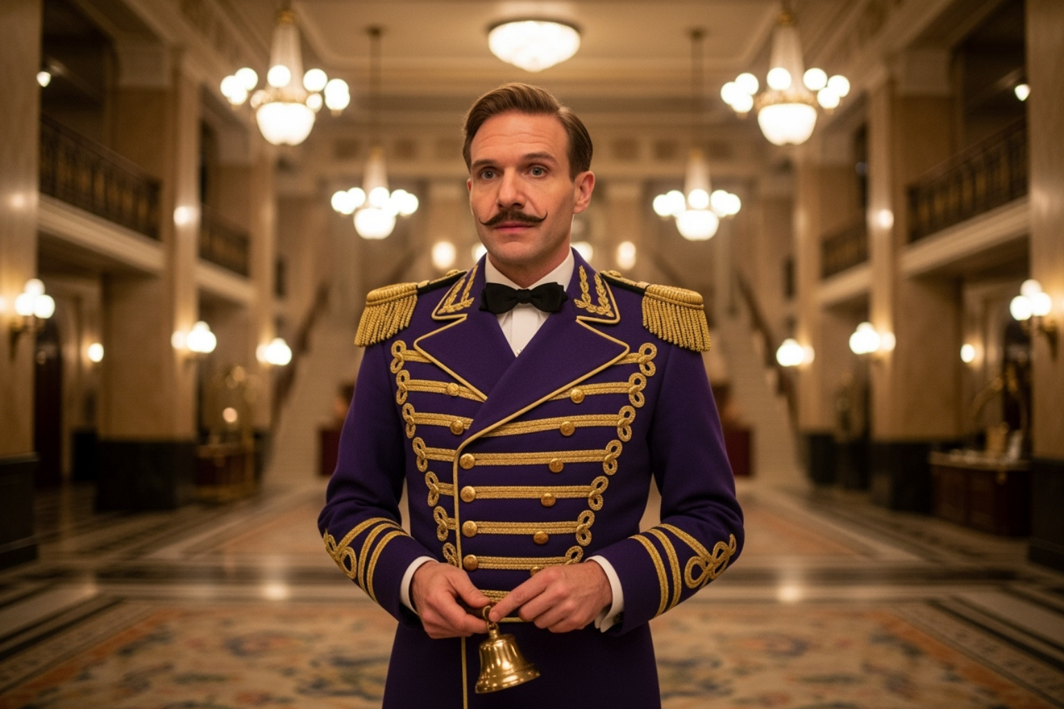 Ralph Fiennes as M. Gustave in 'The Grand Budapest Hotel' - ralph fiennes movies