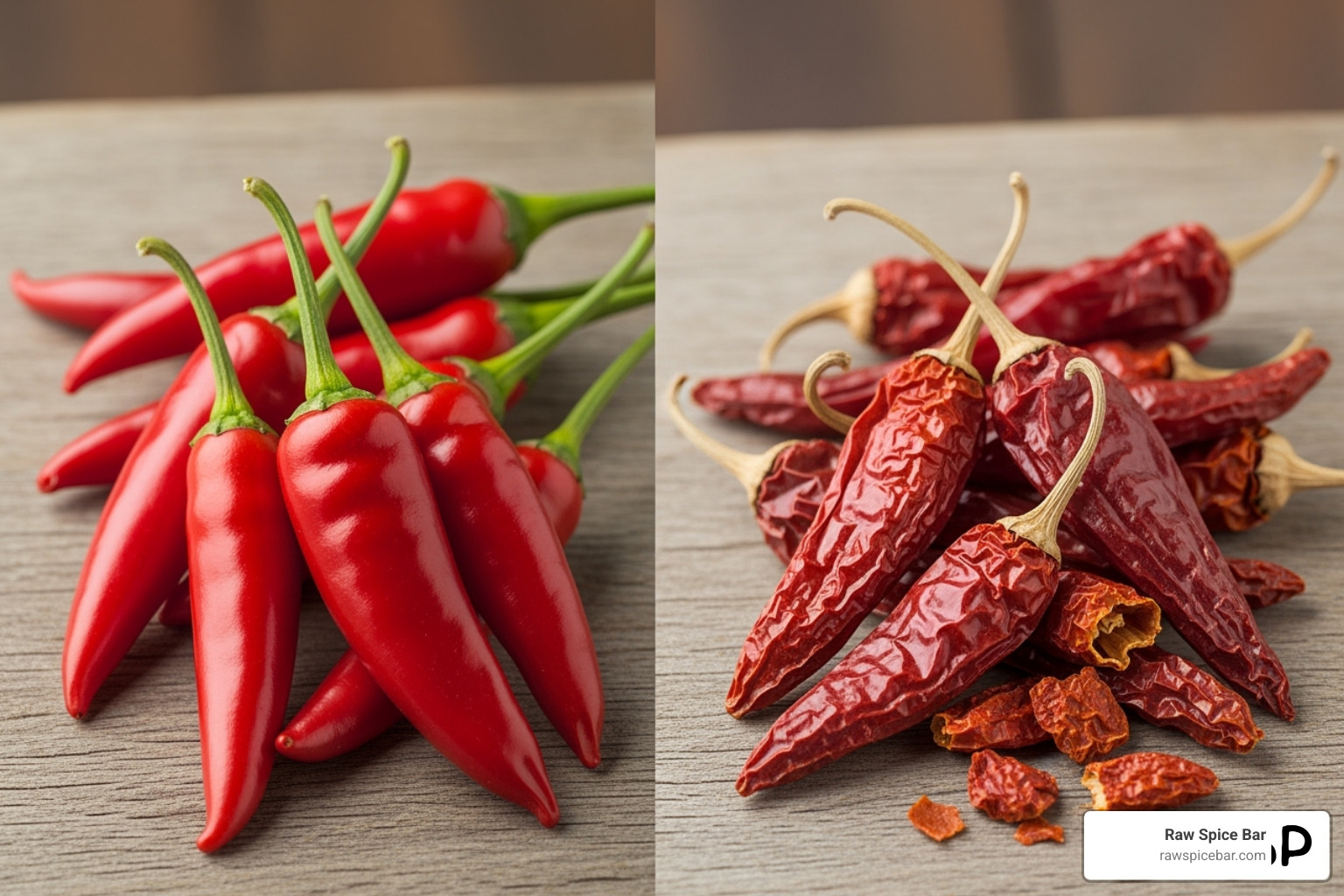 fresh and dried cayenne peppers - healthy spices for diabetics