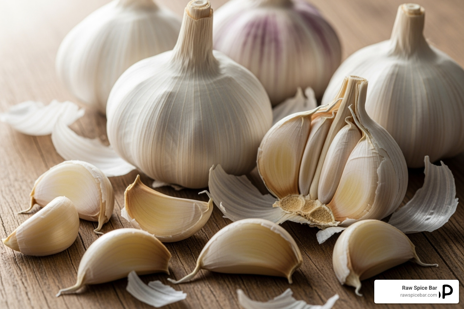 garlic bulbs and cloves - healthy spices for diabetics