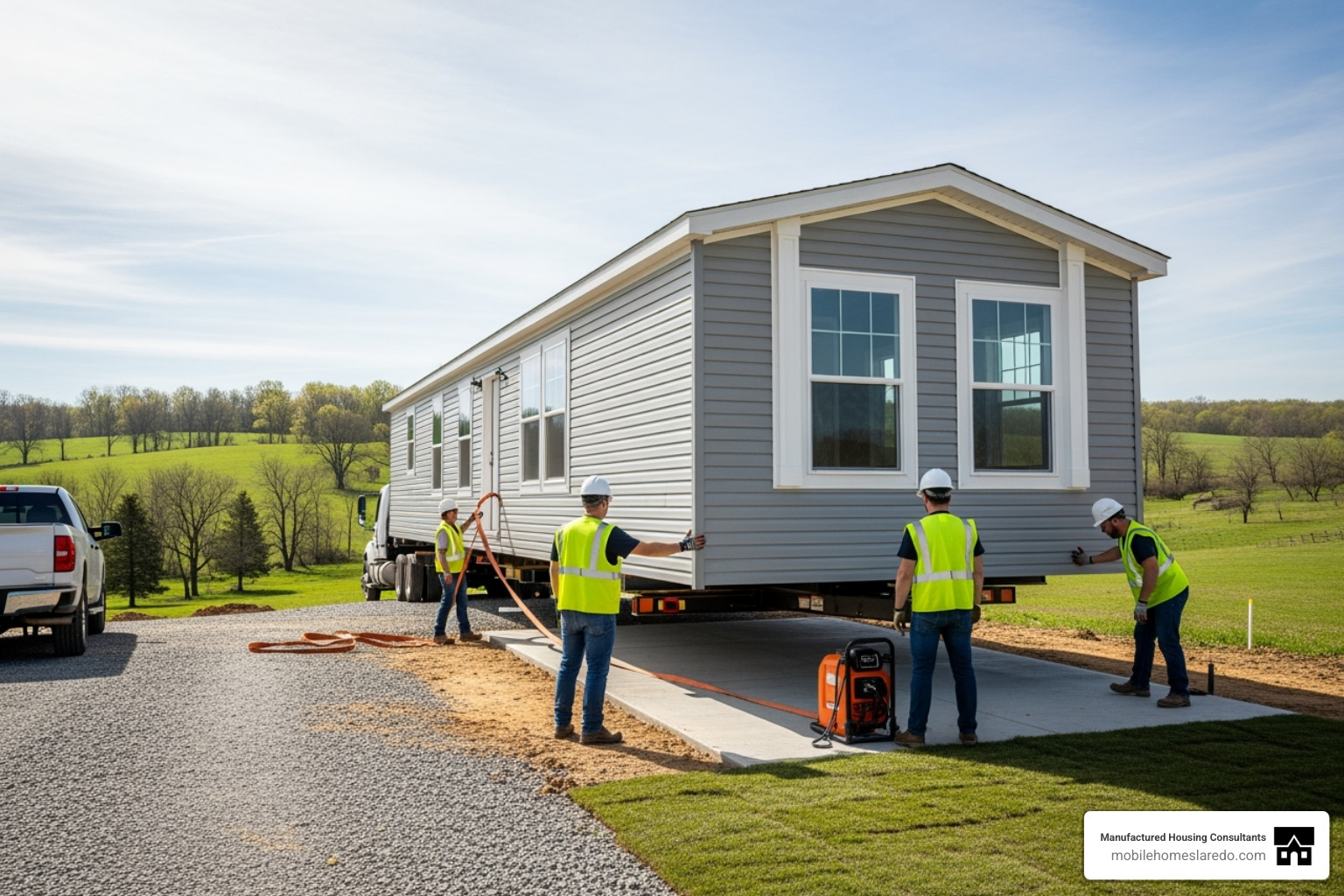 a mobile home being delivered and set up on a property - brand new mobile homes to buy a mobile home being delivered and set up on a property - brand new mobile homes to buy