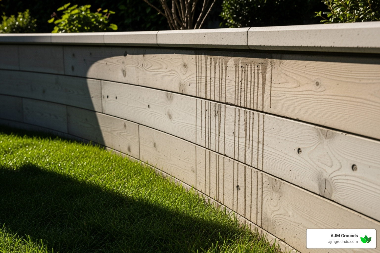 smooth, board-formed concrete retaining wall - modern landscape retaining wall smooth, board-formed concrete retaining wall - modern landscape retaining wall