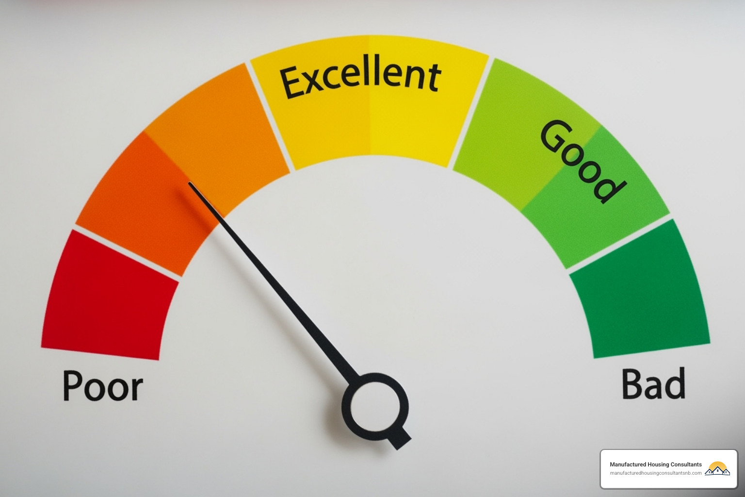 a credit score gauge improving - mobile home financing with bad credit