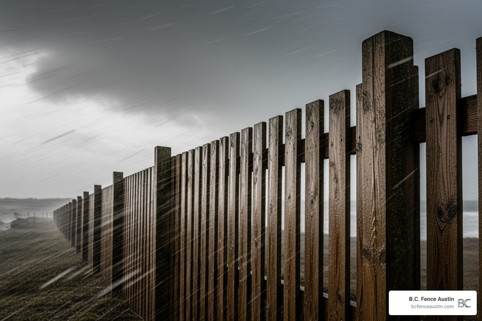 fence enduring harsh weather, symbolizing strength and resilience - cedar vs redwood fence