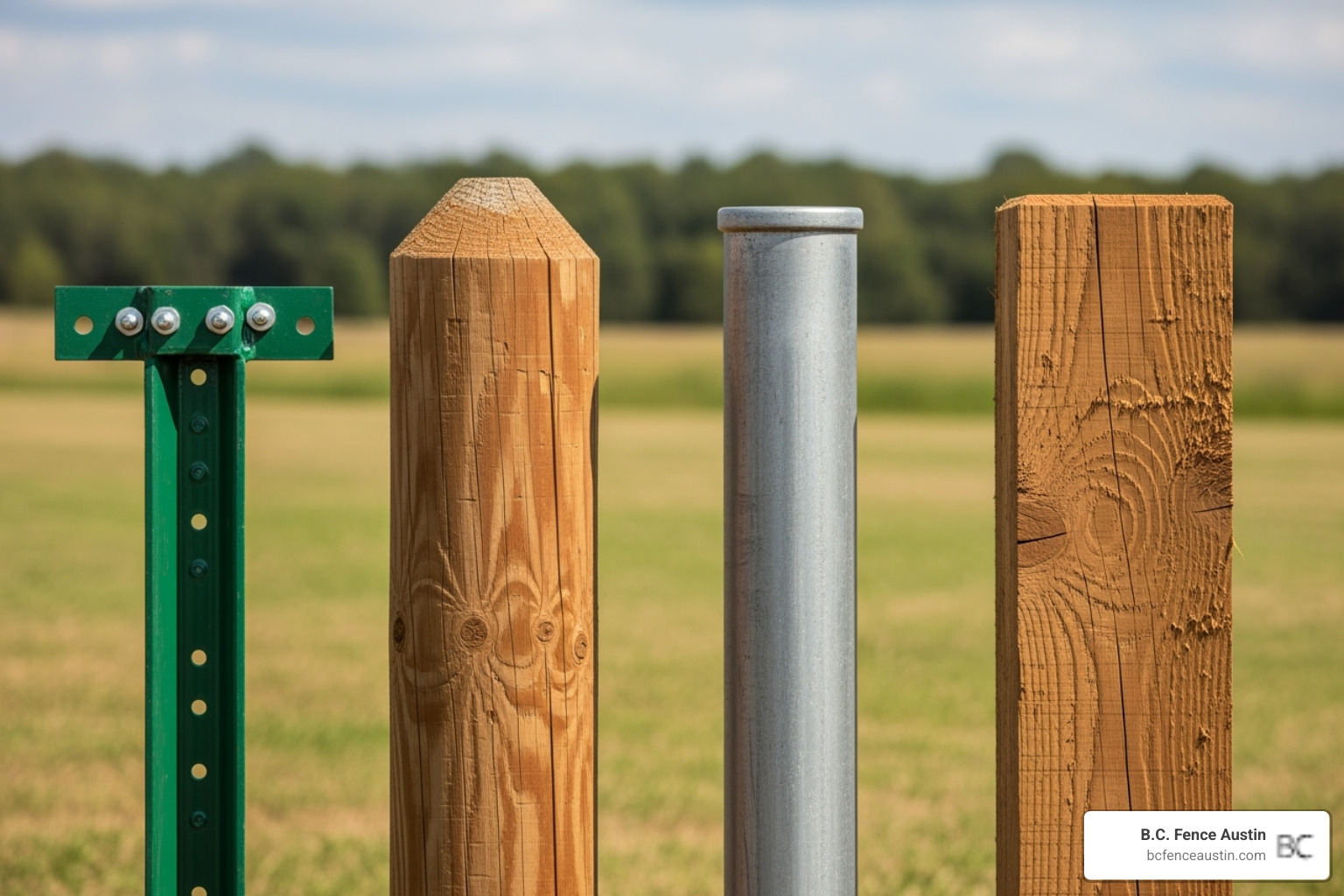 different post types - barbed wire fence cost
