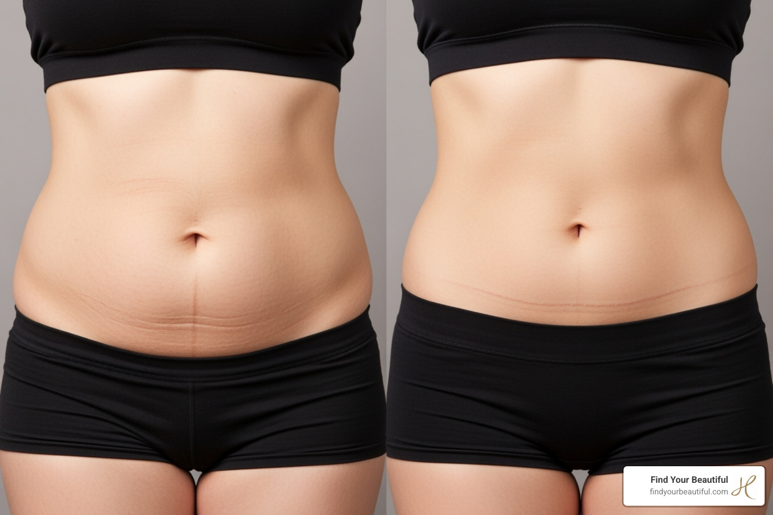 tummy tuck before and after results - tummy tuck