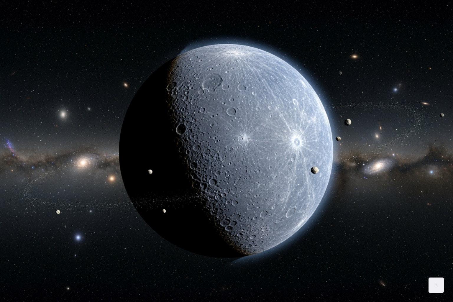 The planet Mercury with dates overlaid - mercury retrograde 2025