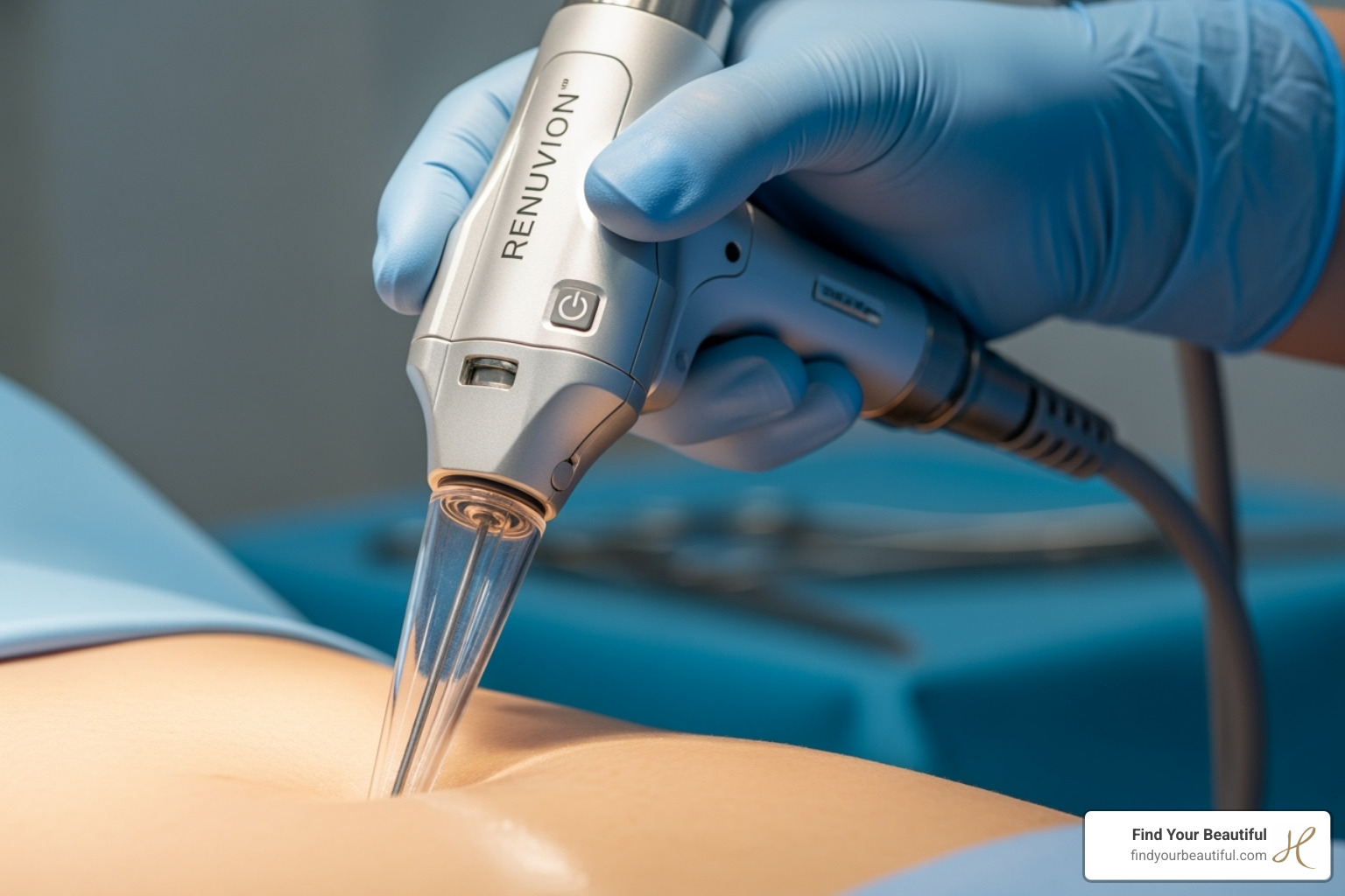 Renuvion handpiece device being used - renuvion cost