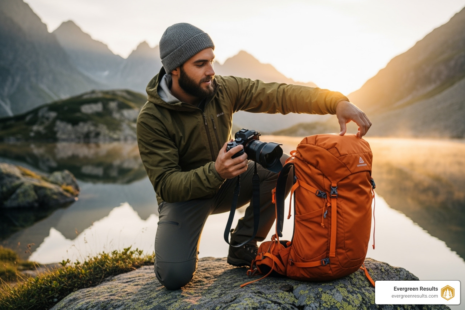 An influencer creating content with a lifestyle product in an outdoor setting - sports and lifestyle marketing agency
