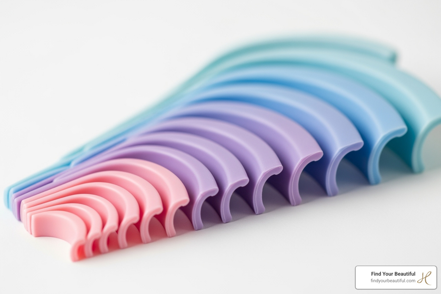 of the different sizes of silicone lash lift rods - Lash Lift + Tint - Long-Tail/CTR