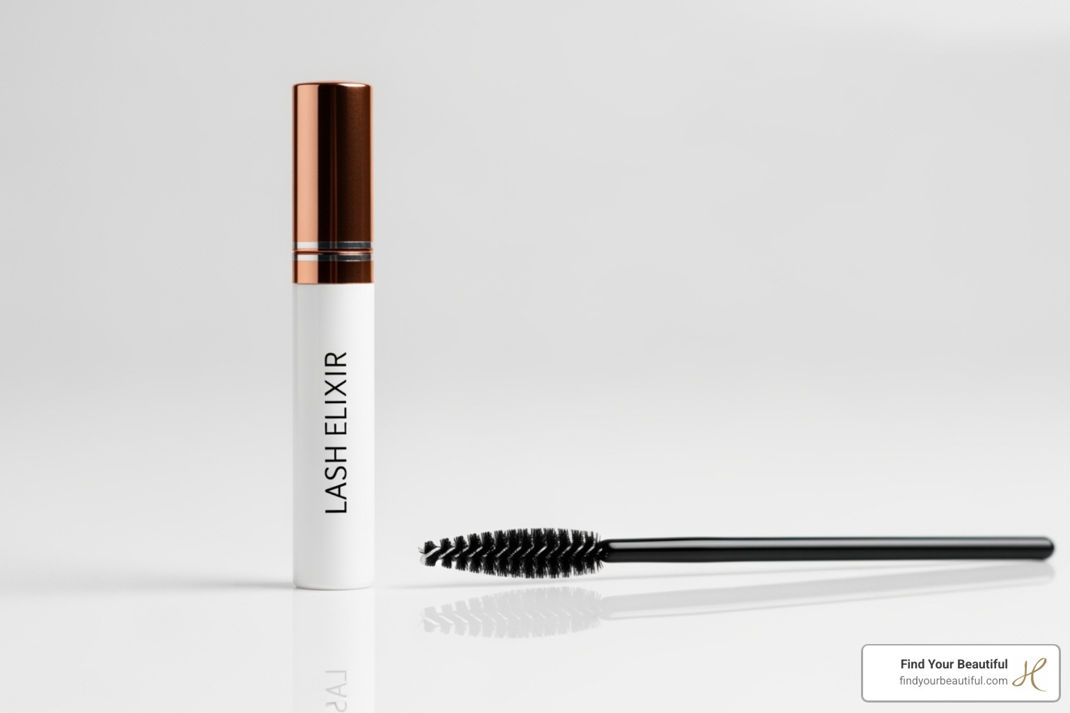 of aftercare products like a lash serum and spoolie - Lash Lift + Tint - Long-Tail/CTR