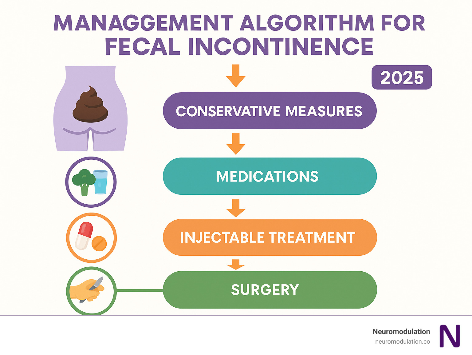 management algorithm for fecal incontinence - fecal incontinence treatment