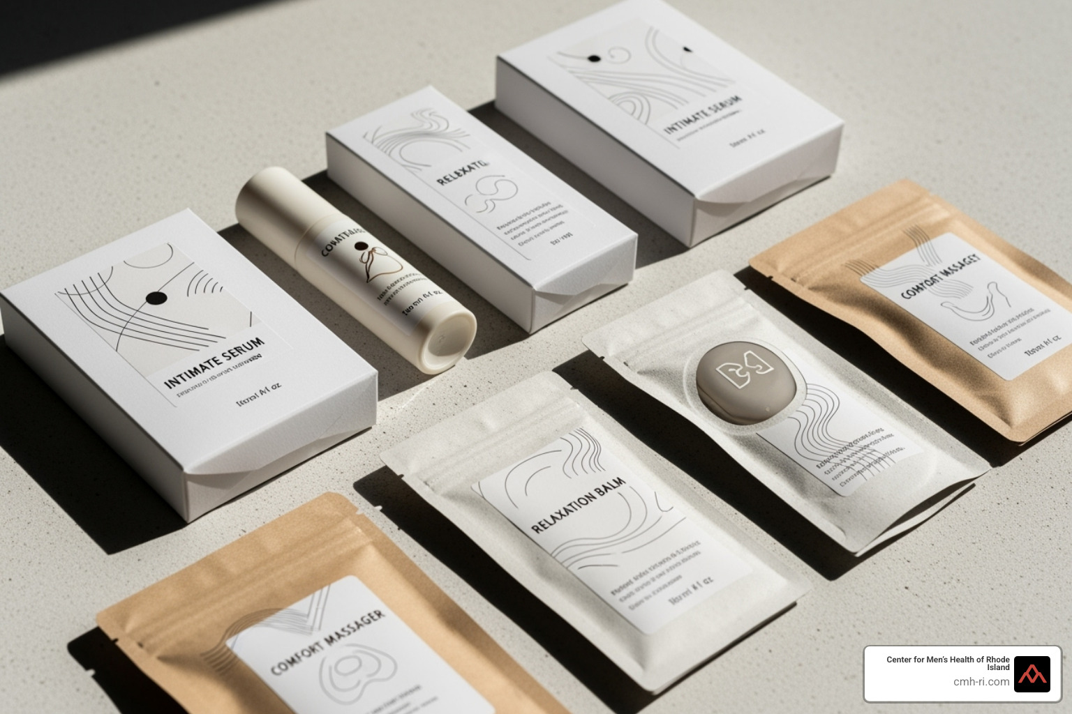 image of discreetly packaged sexual wellness products - sexual wellness