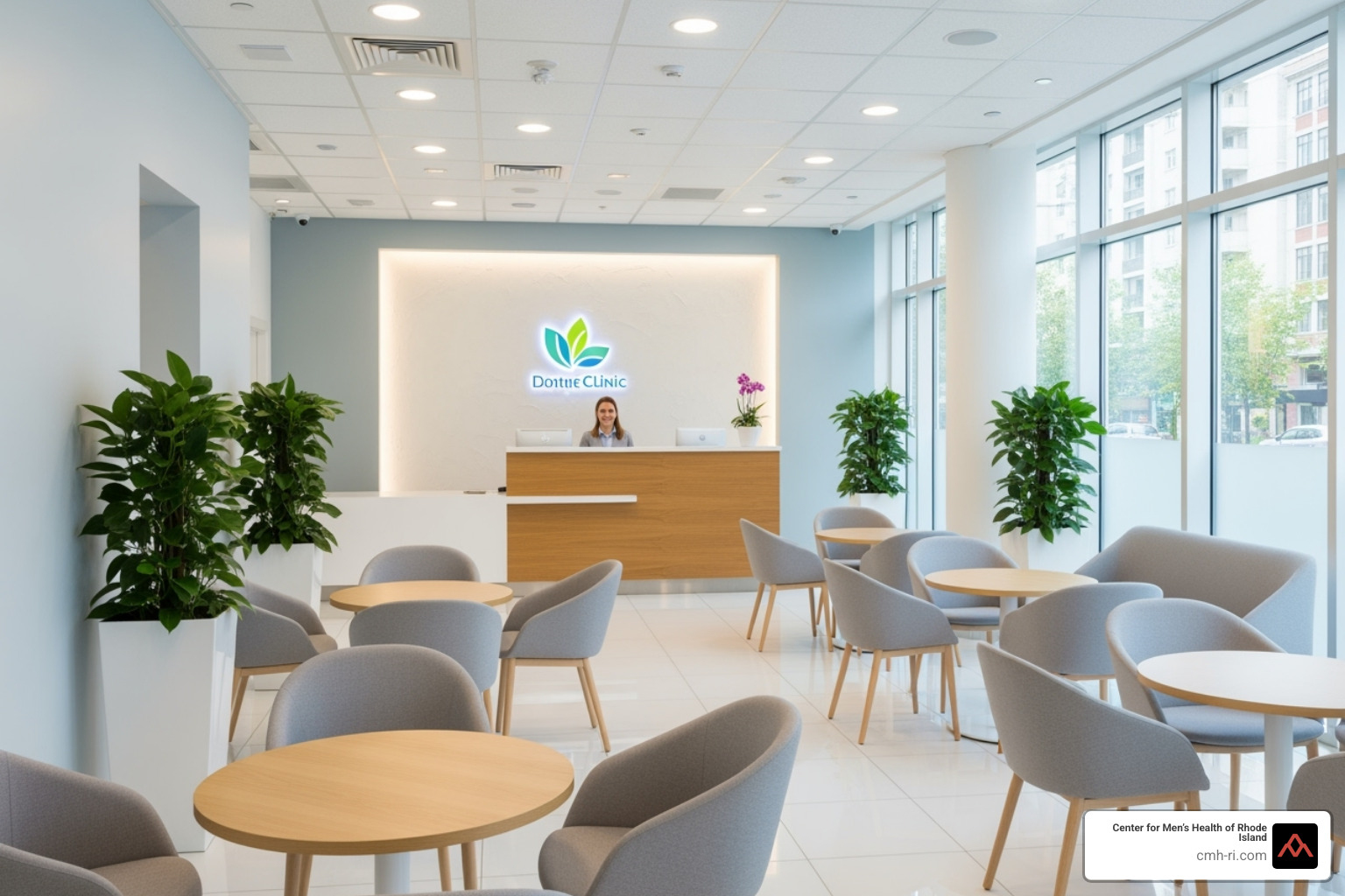 clean and professional clinic interior - clinic for low testosterone