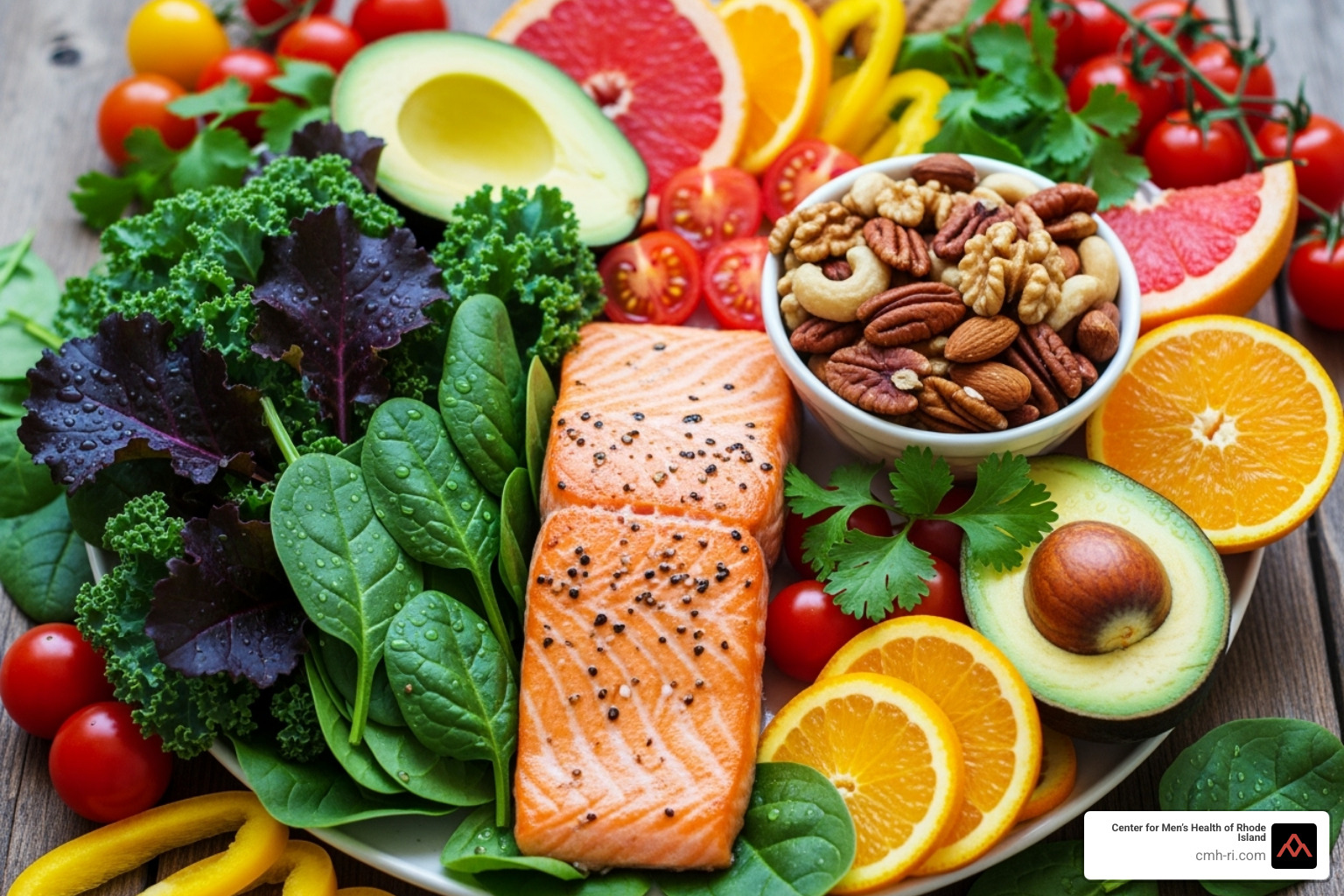 vitamin-rich foods like fatty fish, leafy greens, avocados, and nuts - best vitamins for men's sexual health vitamin-rich foods like fatty fish, leafy greens, avocados, and nuts - best vitamins for men's sexual health