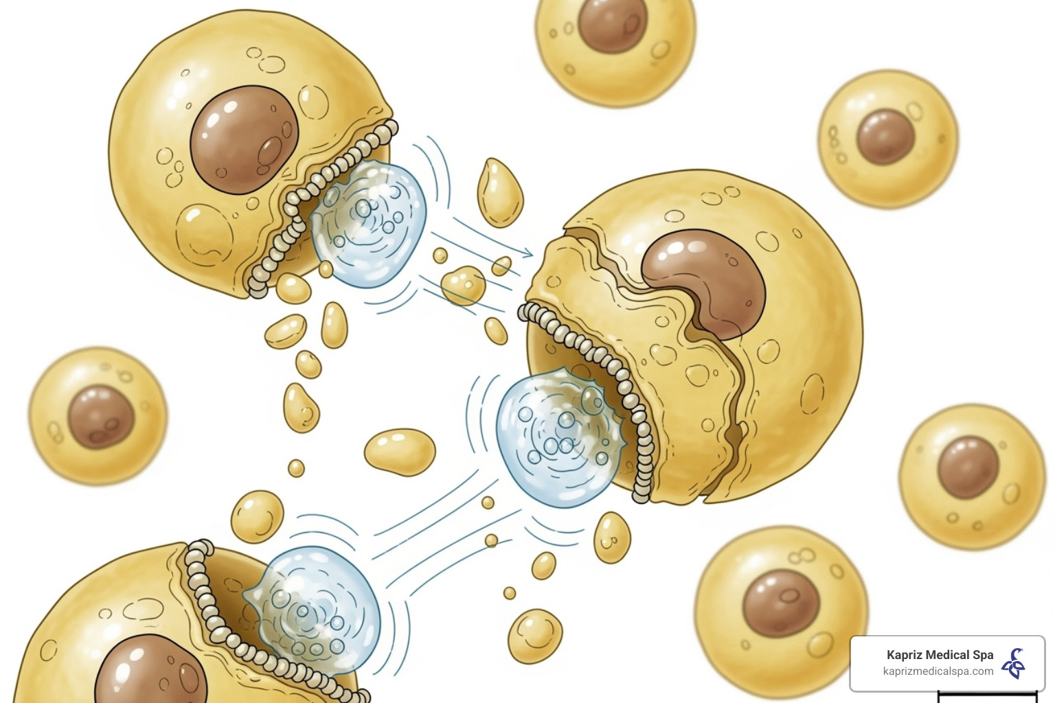 image illustrating the mechanical disruption of fat cells - ultimate contour near me