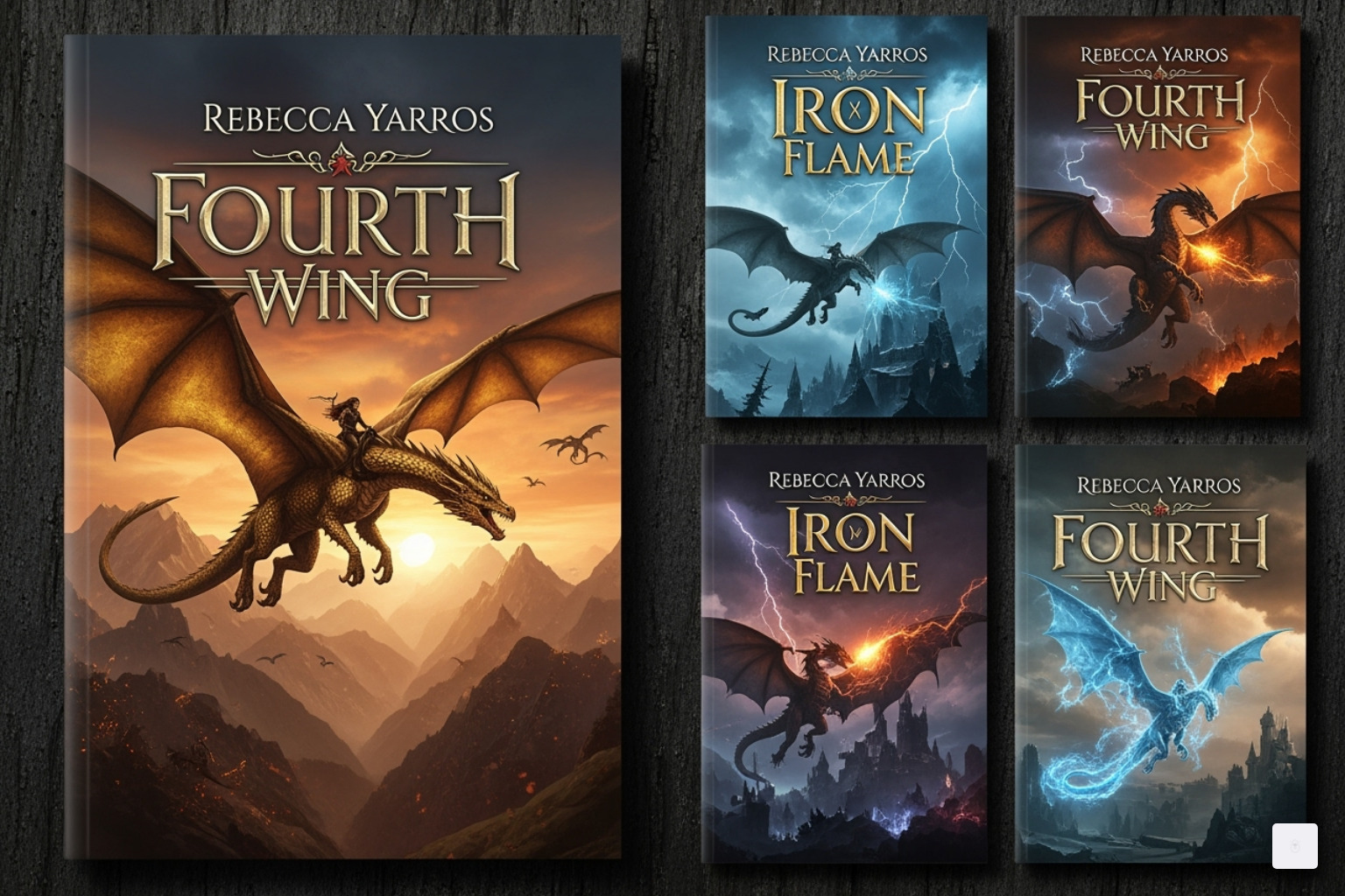 Fourth Wing Series Book Covers - Fourth Wing Series