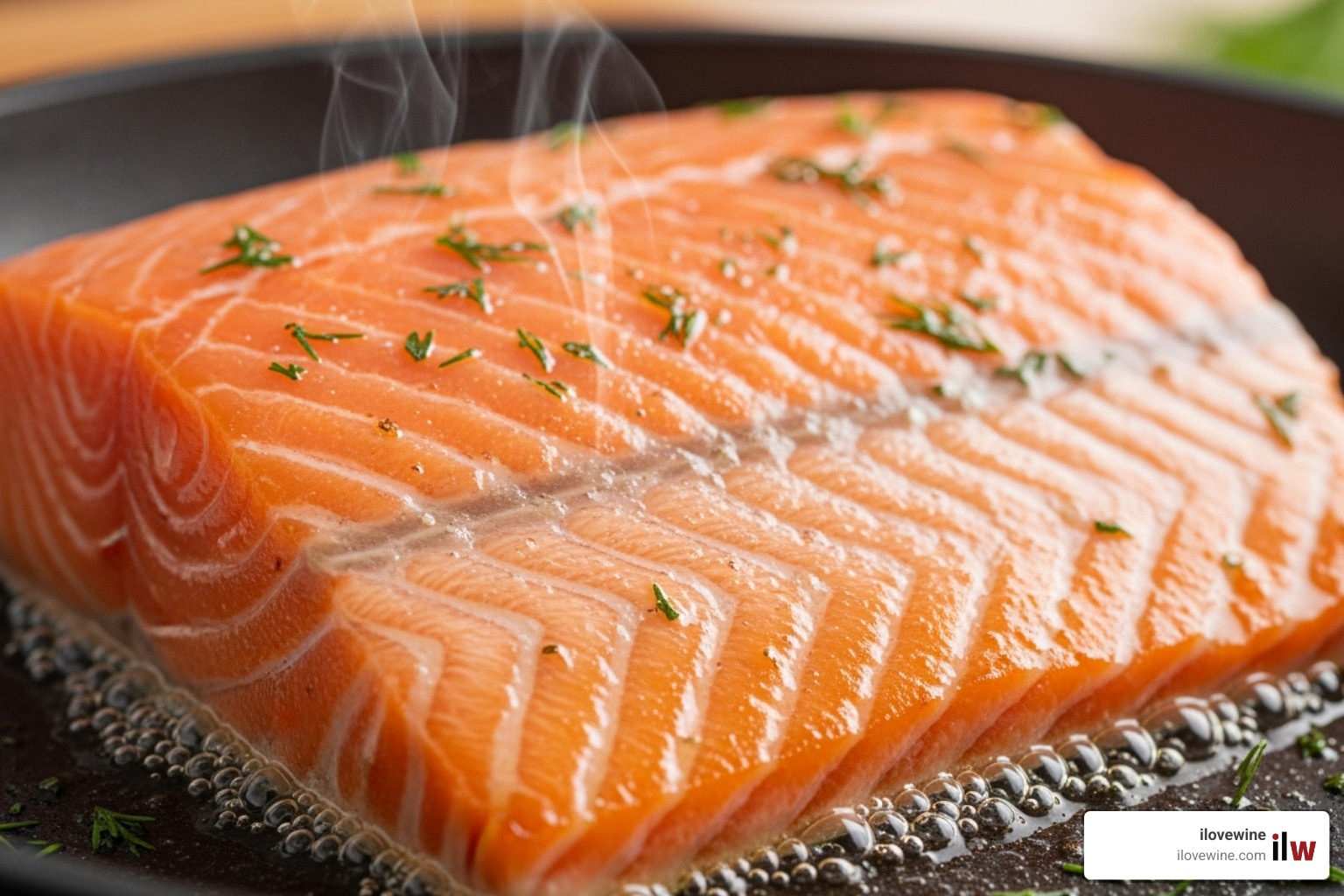 Salmon fillet showing opaque flesh climbing the side - crispy salmon recipes Salmon fillet showing opaque flesh climbing the side - crispy salmon recipes