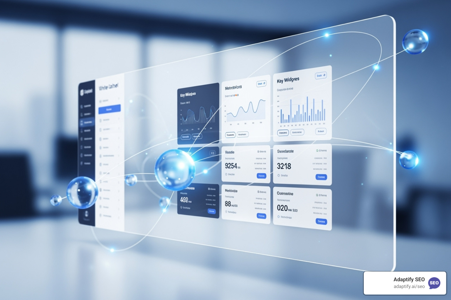 Branded white label client portal dashboard example