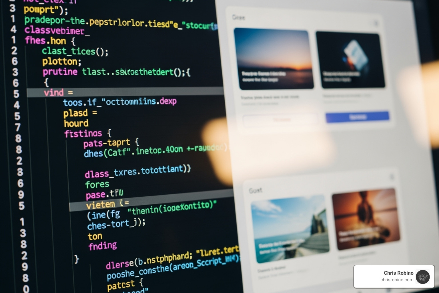 code on a screen with a user interface overlay - agile tech consulting