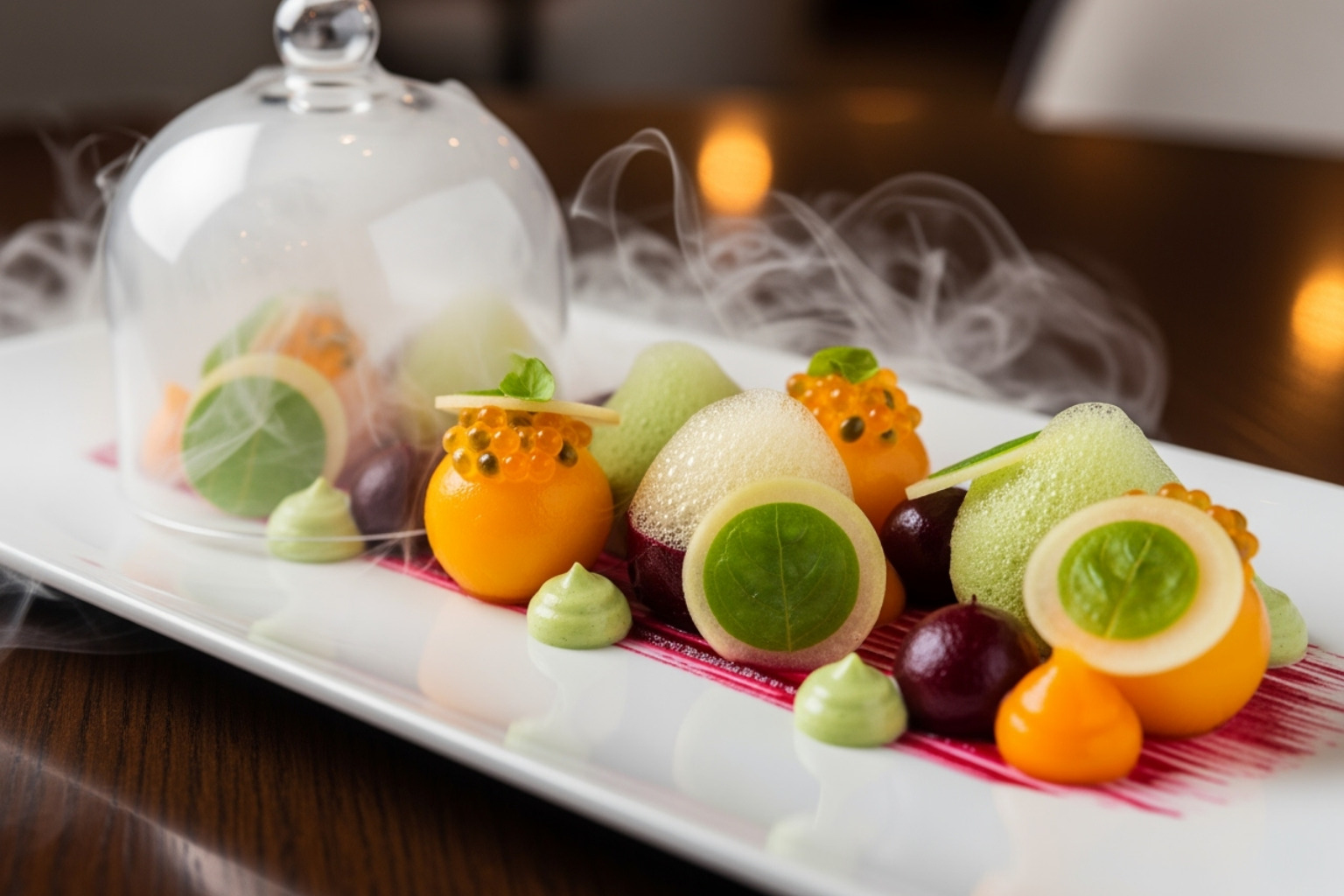 molecular gastronomy dish - flensutenol texture