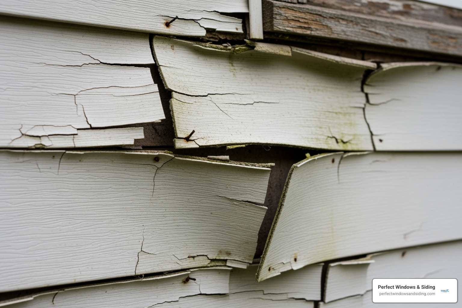 cracked and warped vinyl siding - siding repair services