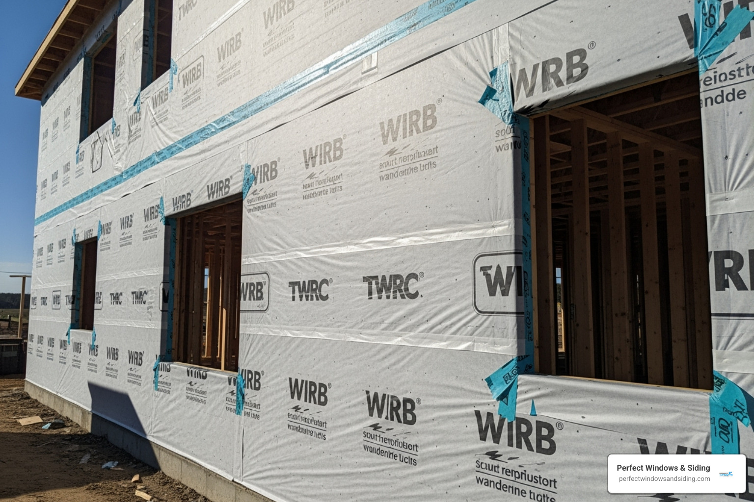 a wall prepared with a water-resistive barrier before siding is applied - Siding Installation