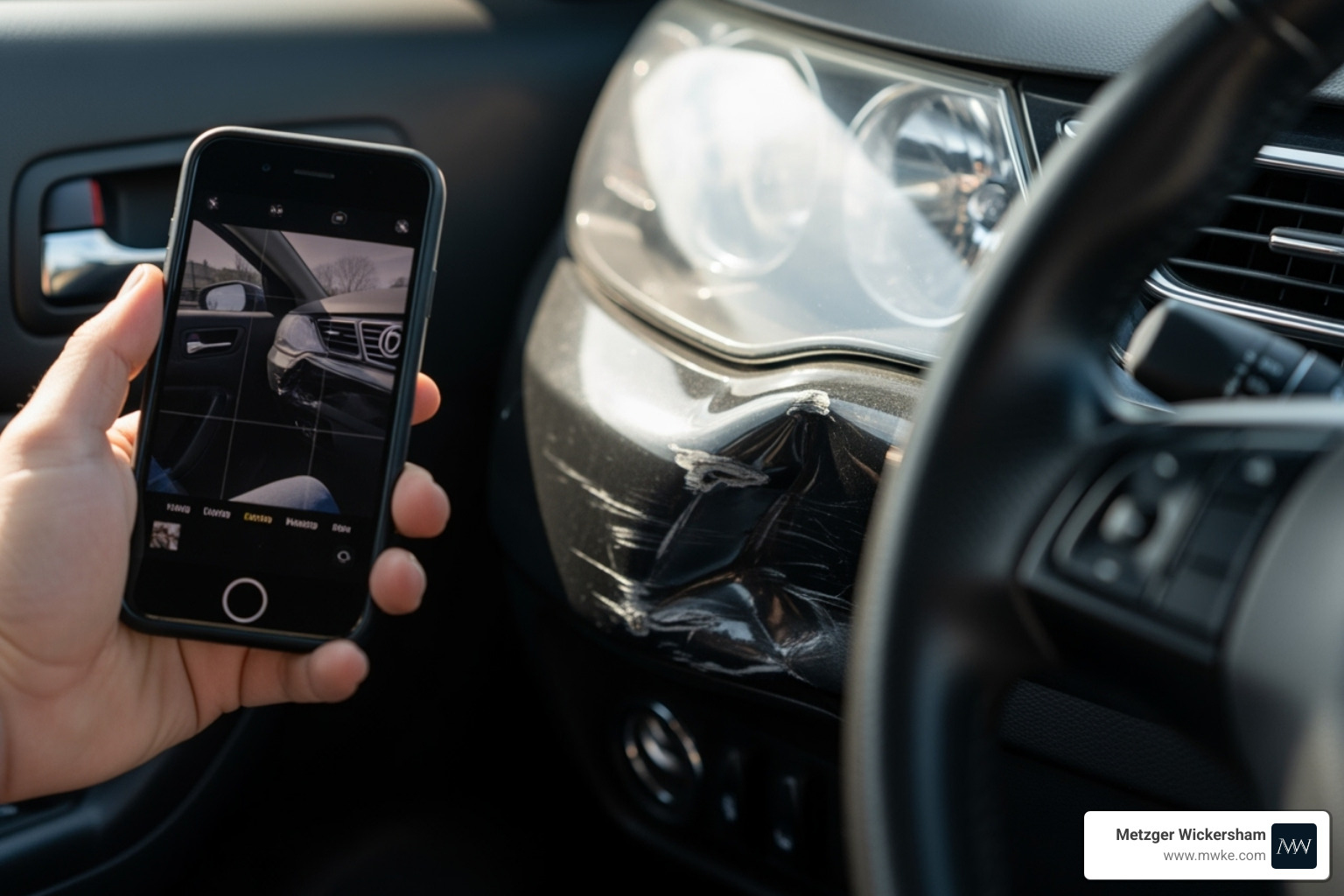 Driver taking photos of car damage with smartphone - can you sue with limited tort in pa