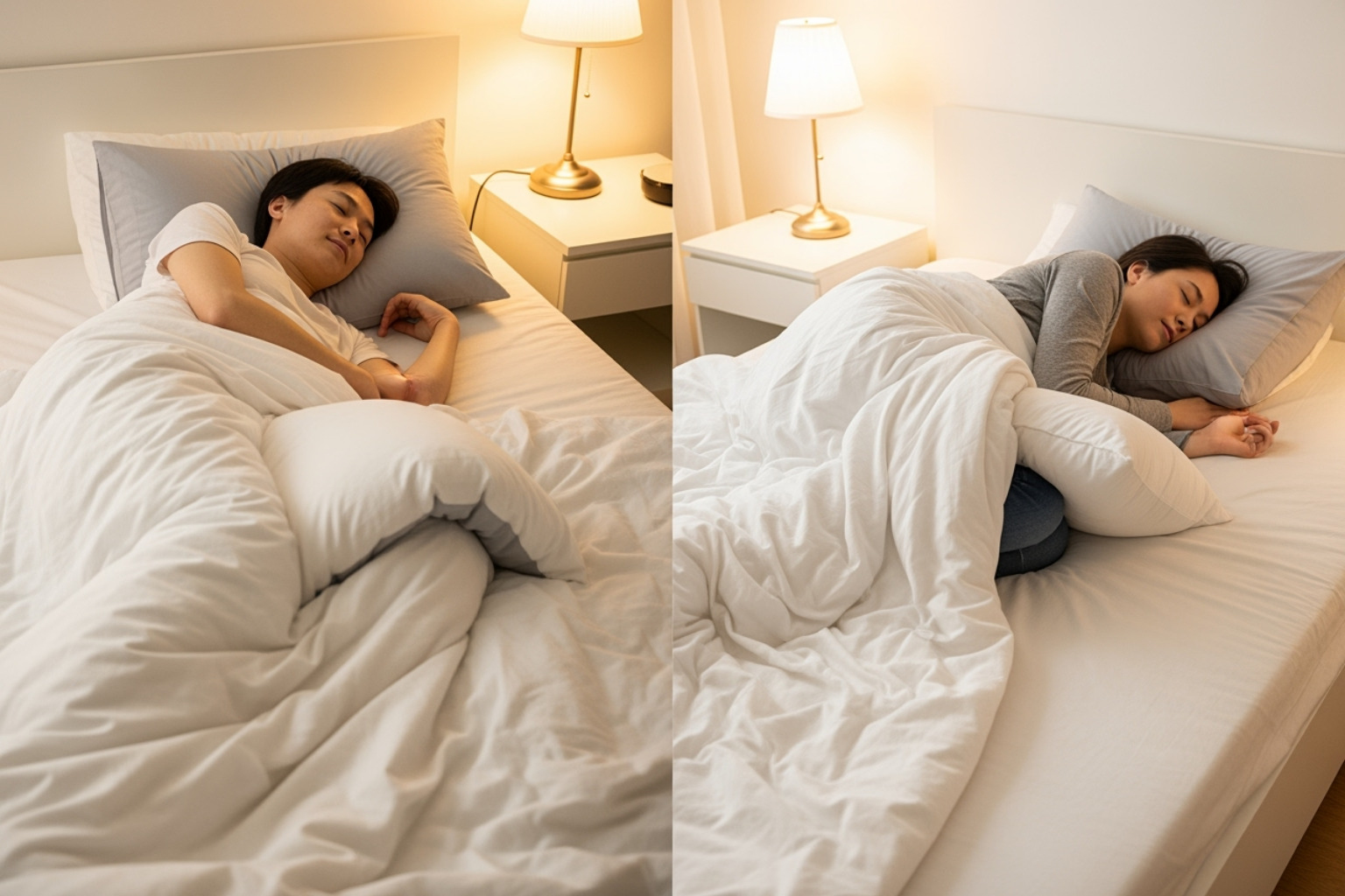 Correct sleeping positions for back pain relief - lower back pain