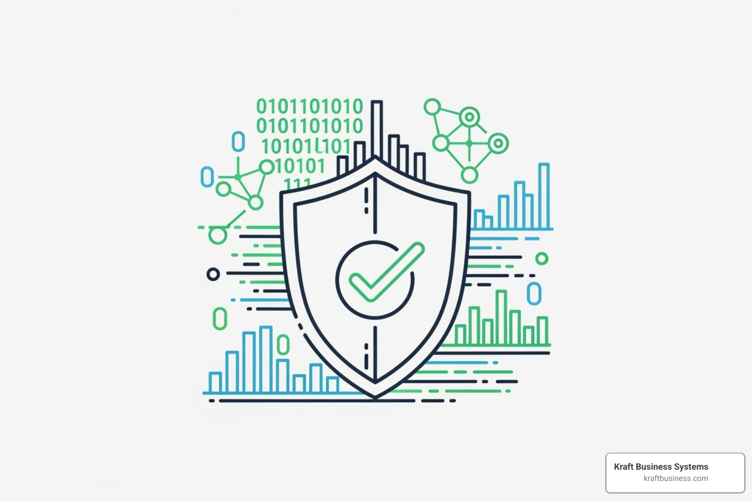 A cybersecurity shield icon protecting data - IT disaster recovery Grand Rapids