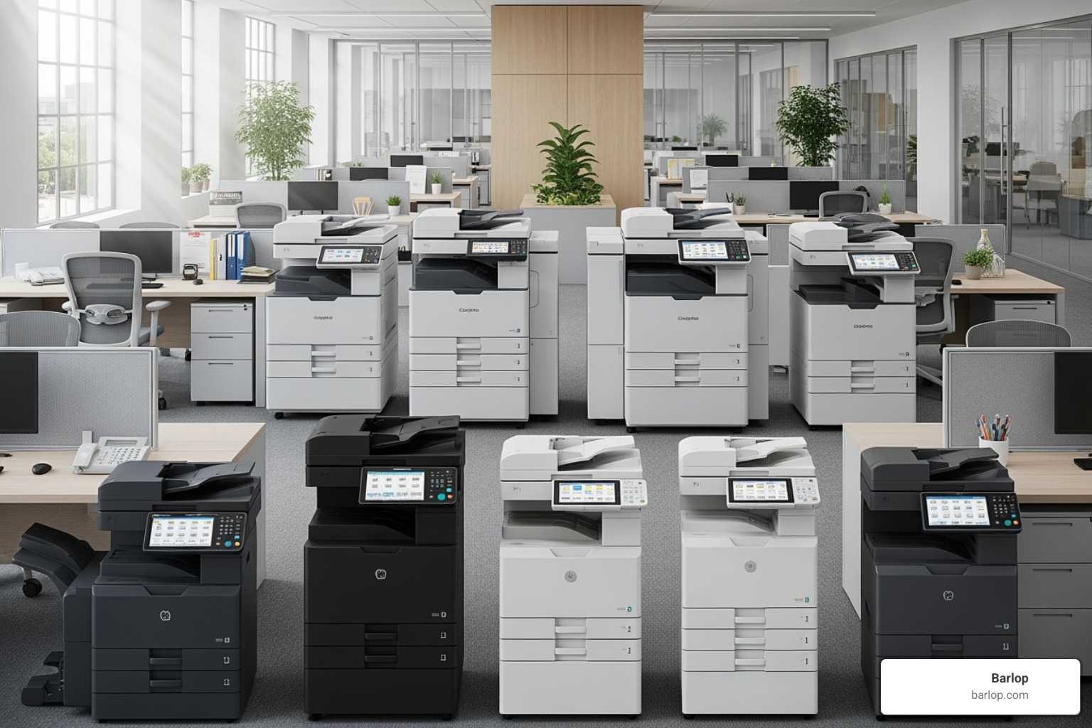 various types of office copiers (desktop, standalone MFP) - copy machine lease