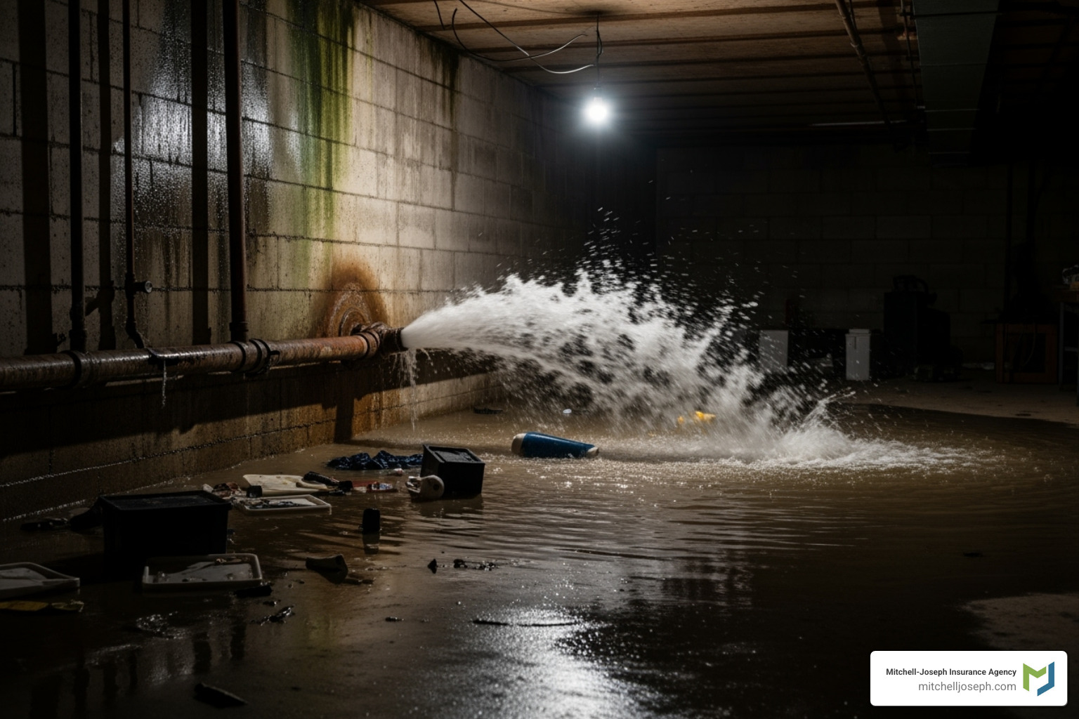 burst pipe - does renters insurance cover flooded basements