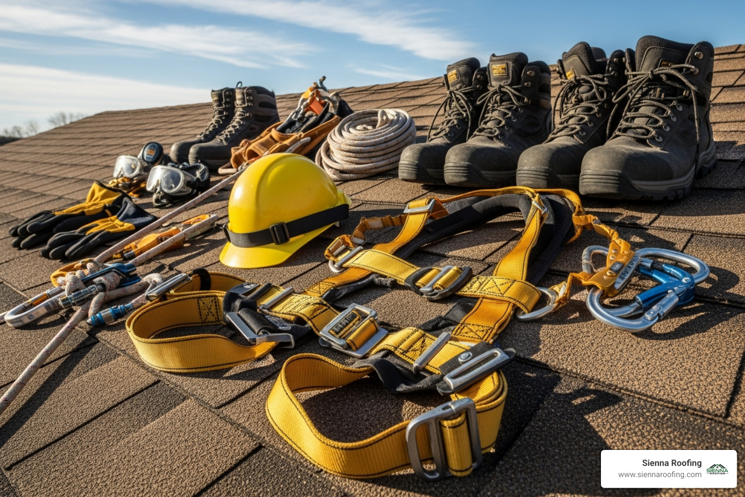 roofing safety gear - roof leaks repair