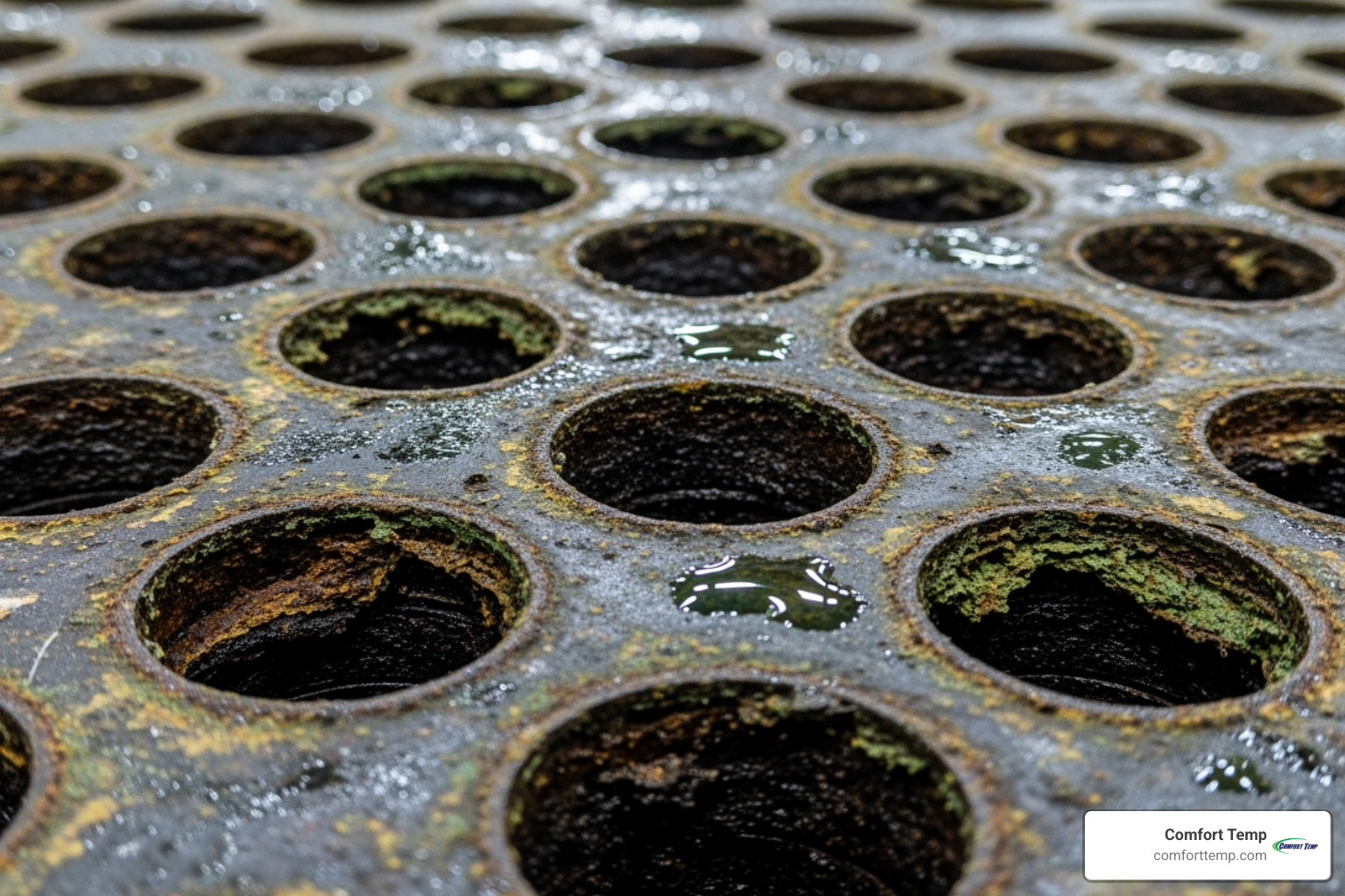 corroded chiller tube sheet - chiller maintenance services corroded chiller tube sheet - chiller maintenance services