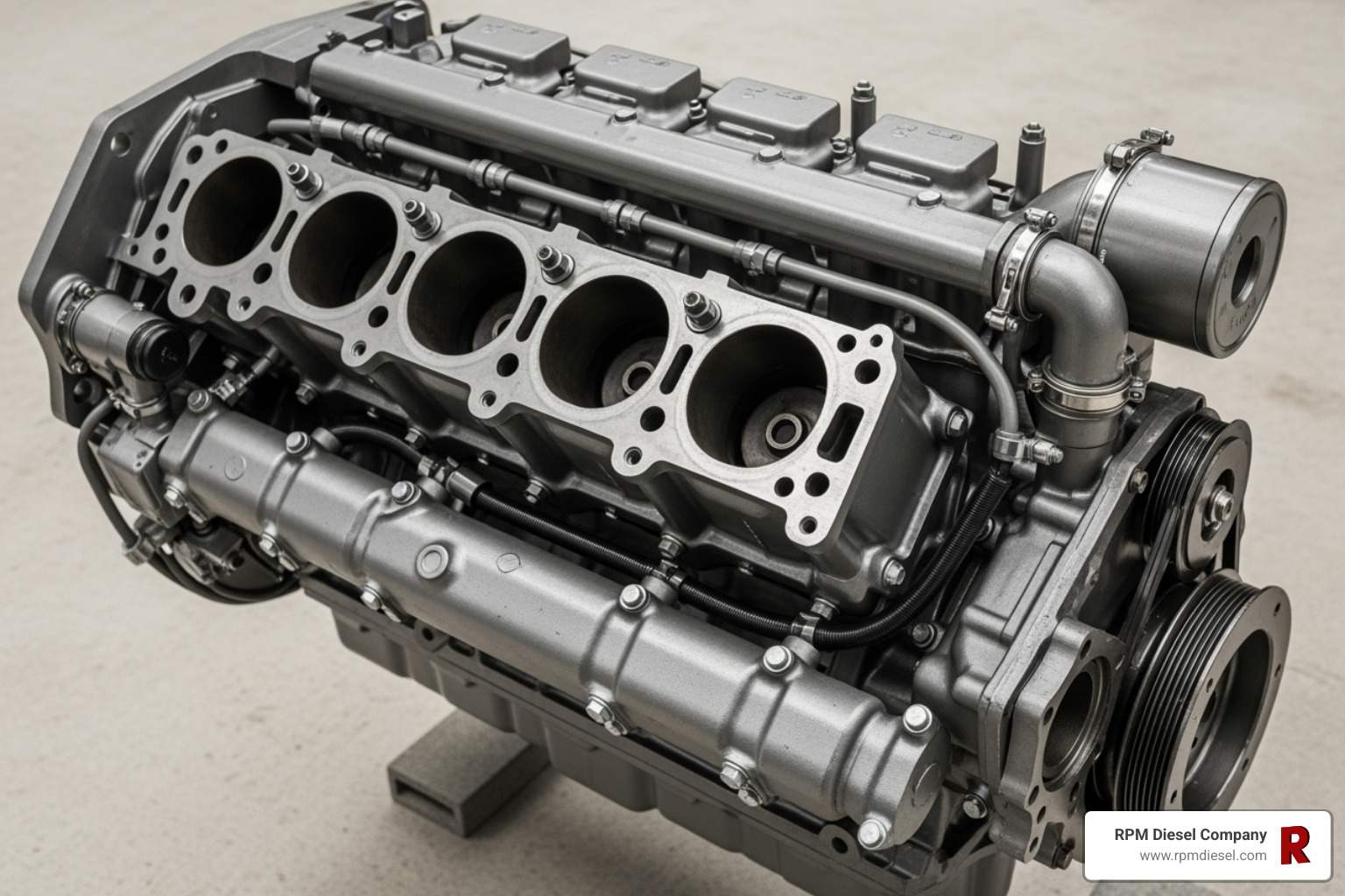 Lugger diesel engine block highlighting robust construction - northern lights generators marine