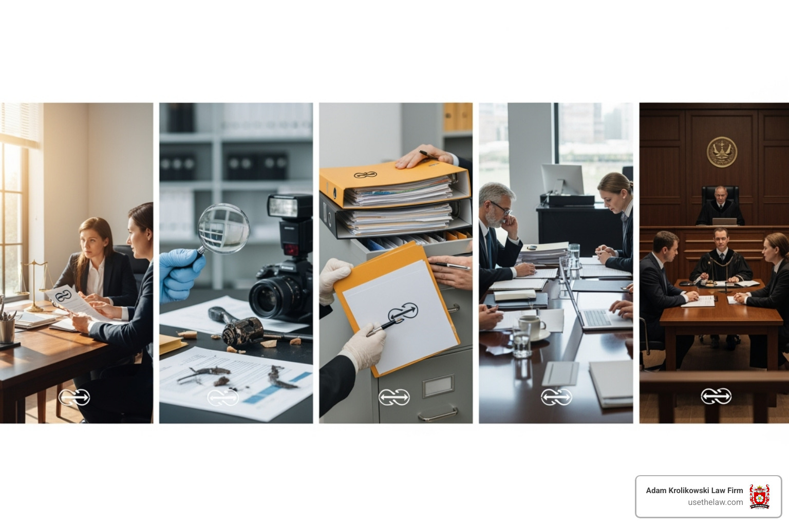 A detailed flowchart illustrating the typical stages of an employment law claim, starting from initial consultation, evidence gathering, filing with government agencies, issuing a right-to-sue letter, through to litigation, settlement negotiations, and potential trial, with decision points at each stage - labor law lawyer los angeles A detailed flowchart illustrating the typical stages of an employment law claim, starting from initial consultation, evidence gathering, filing with government agencies, issuing a right-to-sue letter, through to litigation, settlement negotiations, and potential trial, with decision points at each stage - labor law lawyer los angeles