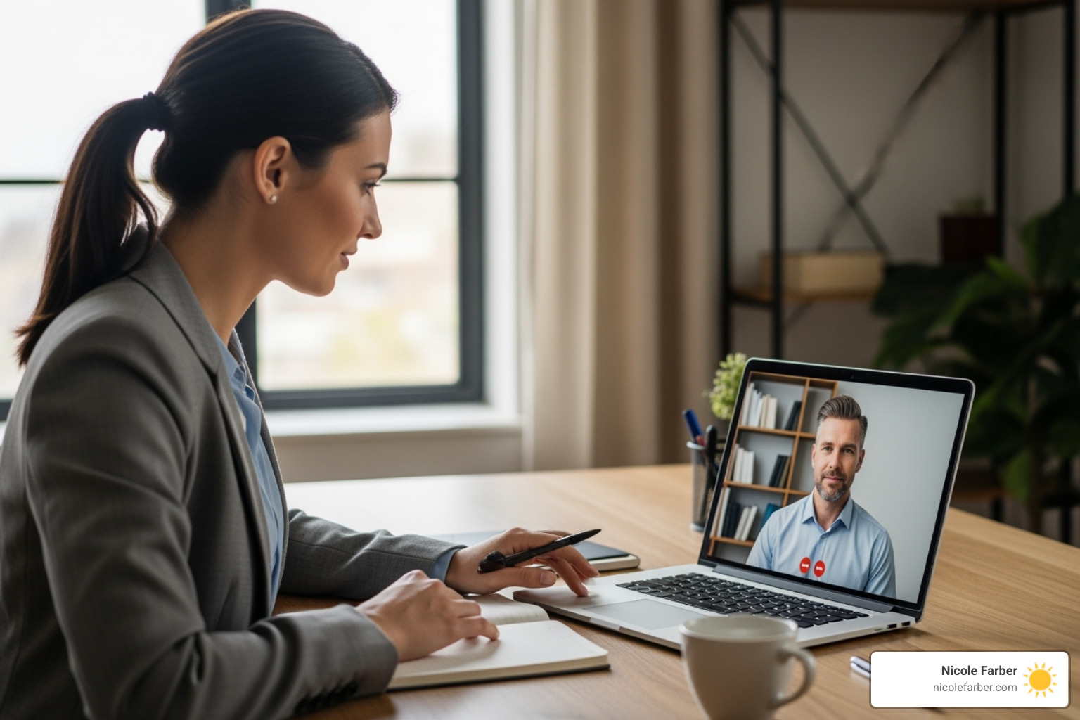 event organizer on a video call with a potential speaker - trusted speaker for attorneys available for events in United States