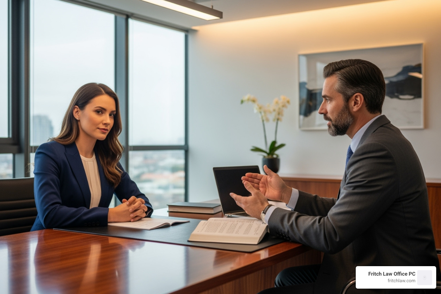 confident person with attorney - cost of trust vs will