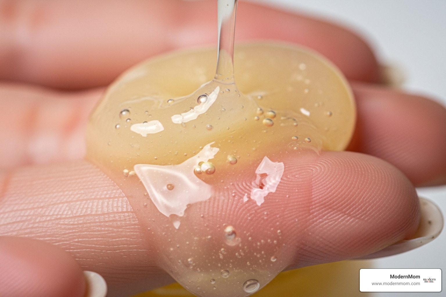 a rich cleansing balm melting on fingertips - vegan friendly makeup remover