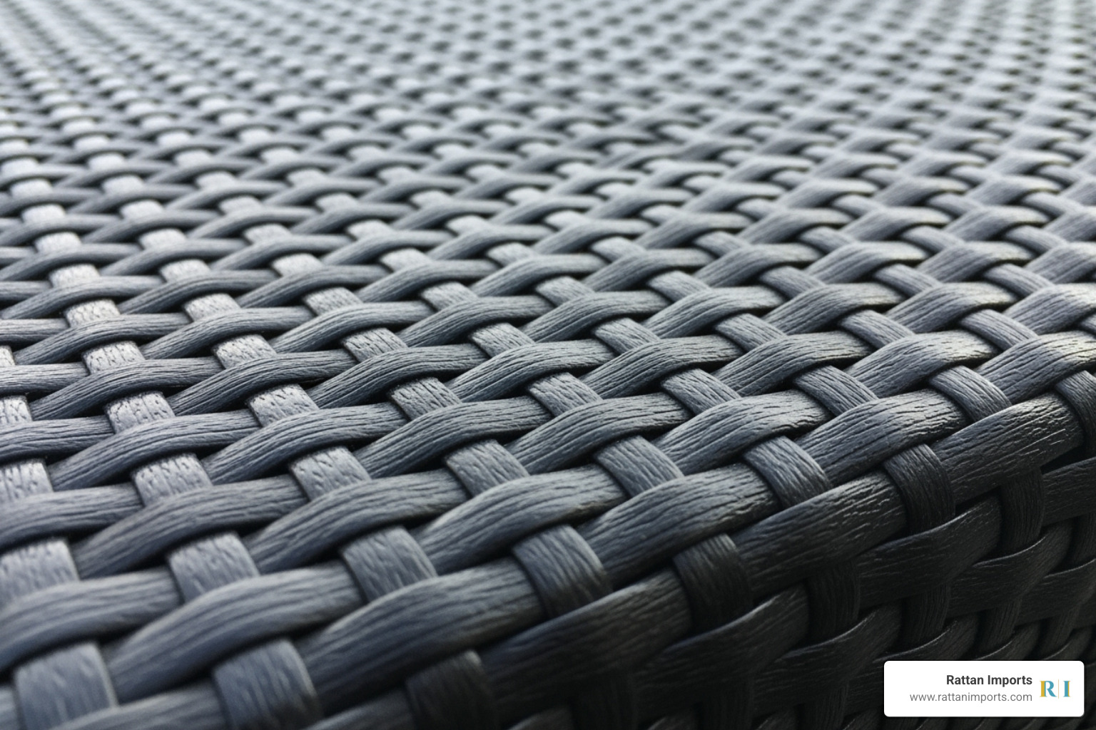 intricate weave of a black rattan surface - rattan coffee table black
